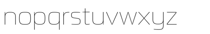 Dashford Thin Font LOWERCASE