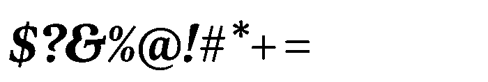 Dashiell Bright Bold Italic Font OTHER CHARS
