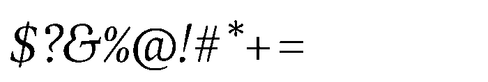 Dashiell Bright Italic Font OTHER CHARS