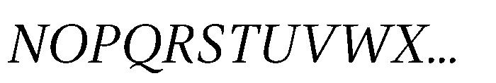 Dashiell Bright Italic Font UPPERCASE