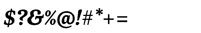 Dashiell Text Bold Italic Font OTHER CHARS