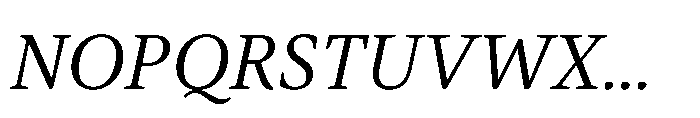 Dashiell Text Italic Font UPPERCASE