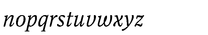 Dashiell Text Italic Font LOWERCASE