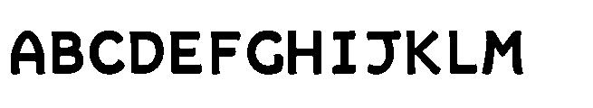 Datavibing Console Bold Font UPPERCASE