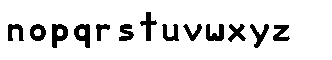 Datavibing Console Bold Font LOWERCASE