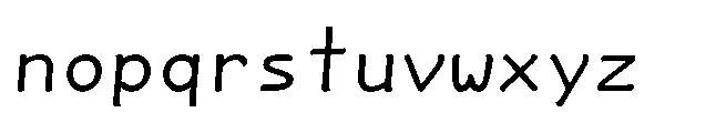 Datavibing Console Italic Font LOWERCASE