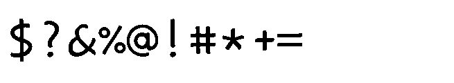 Datavibing Console Regular Font OTHER CHARS