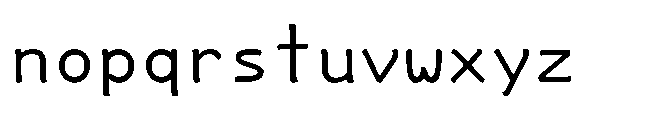 Datavibing Console Regular Font LOWERCASE