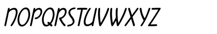 Date Book JNL Oblique Font UPPERCASE
