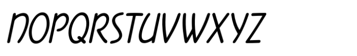 Date Book JNL Oblique Font LOWERCASE
