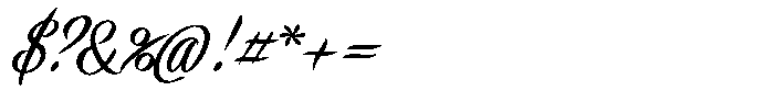 Dattacle Regular Font OTHER CHARS
