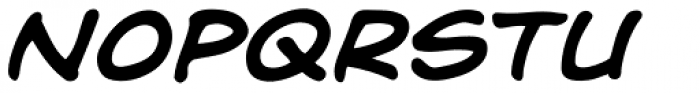 Dave Gibbons Bold Italic Font LOWERCASE