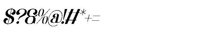 Davenor Italic Font OTHER CHARS