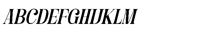 Davenor Italic Font UPPERCASE
