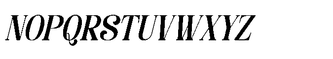Davenor Italic Font UPPERCASE