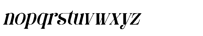 Davenor Italic Font LOWERCASE
