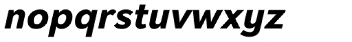 Davis Sans Bold Italic Font LOWERCASE