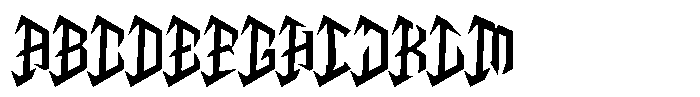 Dawnee Font UPPERCASE