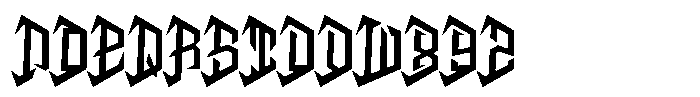 Dawnee Font UPPERCASE