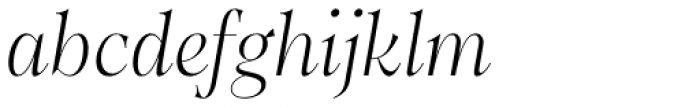 Dawnora Light Italic Font LOWERCASE
