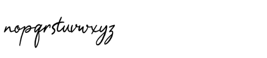 Day Dreaming Regular Font LOWERCASE