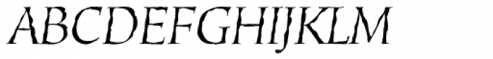 Daybreak Italic Font UPPERCASE