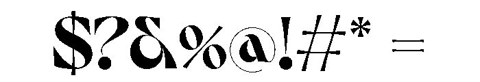 Dahlia Bold Font OTHER CHARS