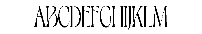 Dahlia RegularCondensed Font UPPERCASE