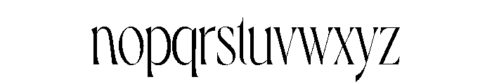 Dahlia RegularCondensed Font LOWERCASE