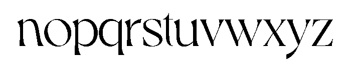 Dahlia Regular Font LOWERCASE