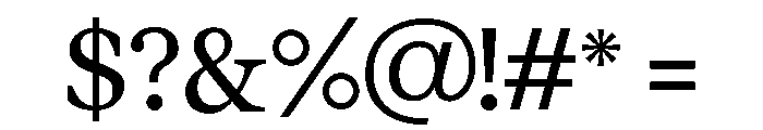 DakotaSerif Regular Font OTHER CHARS