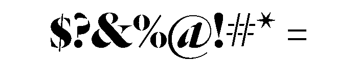 Dala Floda Bold Font OTHER CHARS