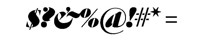 Dala Floda Fat Italic Font OTHER CHARS