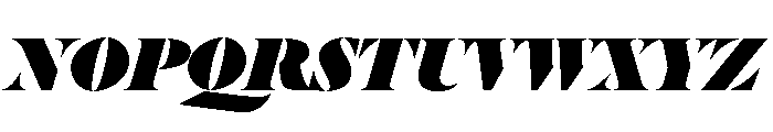 Dala Floda Fat Italic Font UPPERCASE