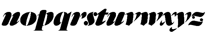 Dala Floda Fat Italic Font LOWERCASE
