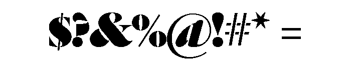 Dala Floda Fat Font OTHER CHARS