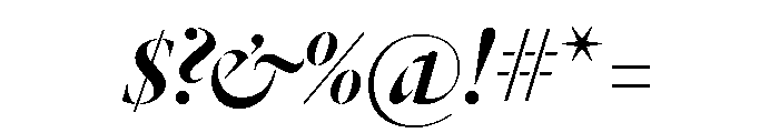 Dala Floda Italic No 2 Font OTHER CHARS