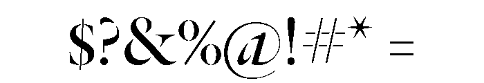 Dala Floda Roman Font OTHER CHARS