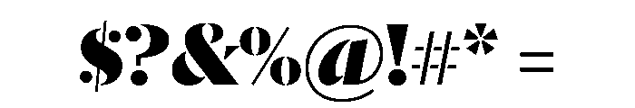 Dala Moa Black Font OTHER CHARS