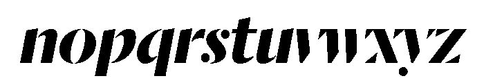 Dala Moa Bold Italic Font LOWERCASE