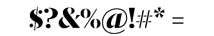 Dala Moa Bold Font OTHER CHARS