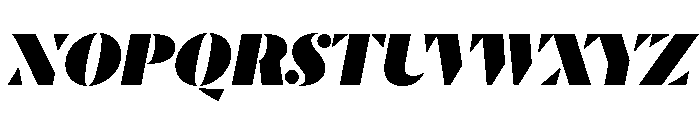 Dala Moa Fat Italic Font UPPERCASE