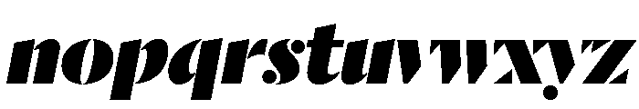 Dala Moa Fat Italic Font LOWERCASE