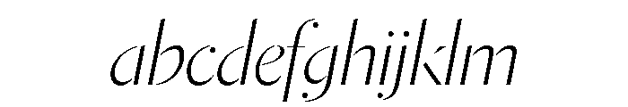 Dala Moa Thin Italic FONT