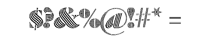 Dala Prisma Fat Font OTHER CHARS