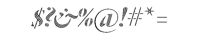 Dala Prisma Italic Font OTHER CHARS
