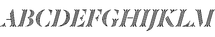 Dala Prisma Italic Font UPPERCASE