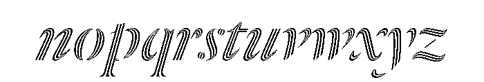 Dala Prisma Italic Font LOWERCASE