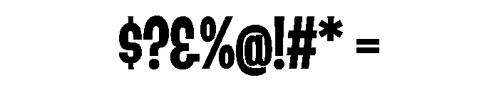 Damico Gothic Damico Gothic Condensed Bold Font OTHER CHARS