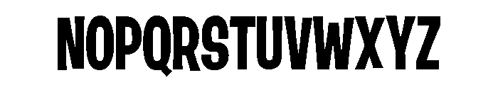 Damico Gothic Damico Gothic Condensed Bold Font UPPERCASE